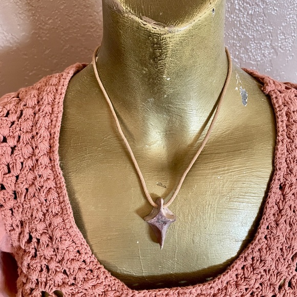 Artisan Adjustable CERAMIC CROSS NECKLACE - Picture 6 of 9